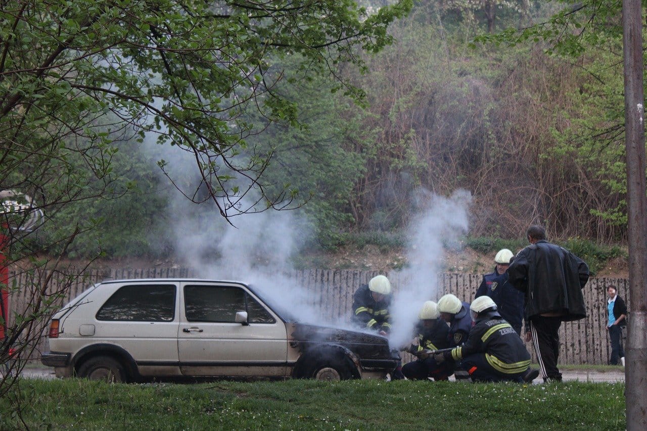 accident burm flame